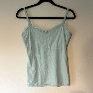 The Limited, Light Blue, Lace-Detail Tank. Size Medium.